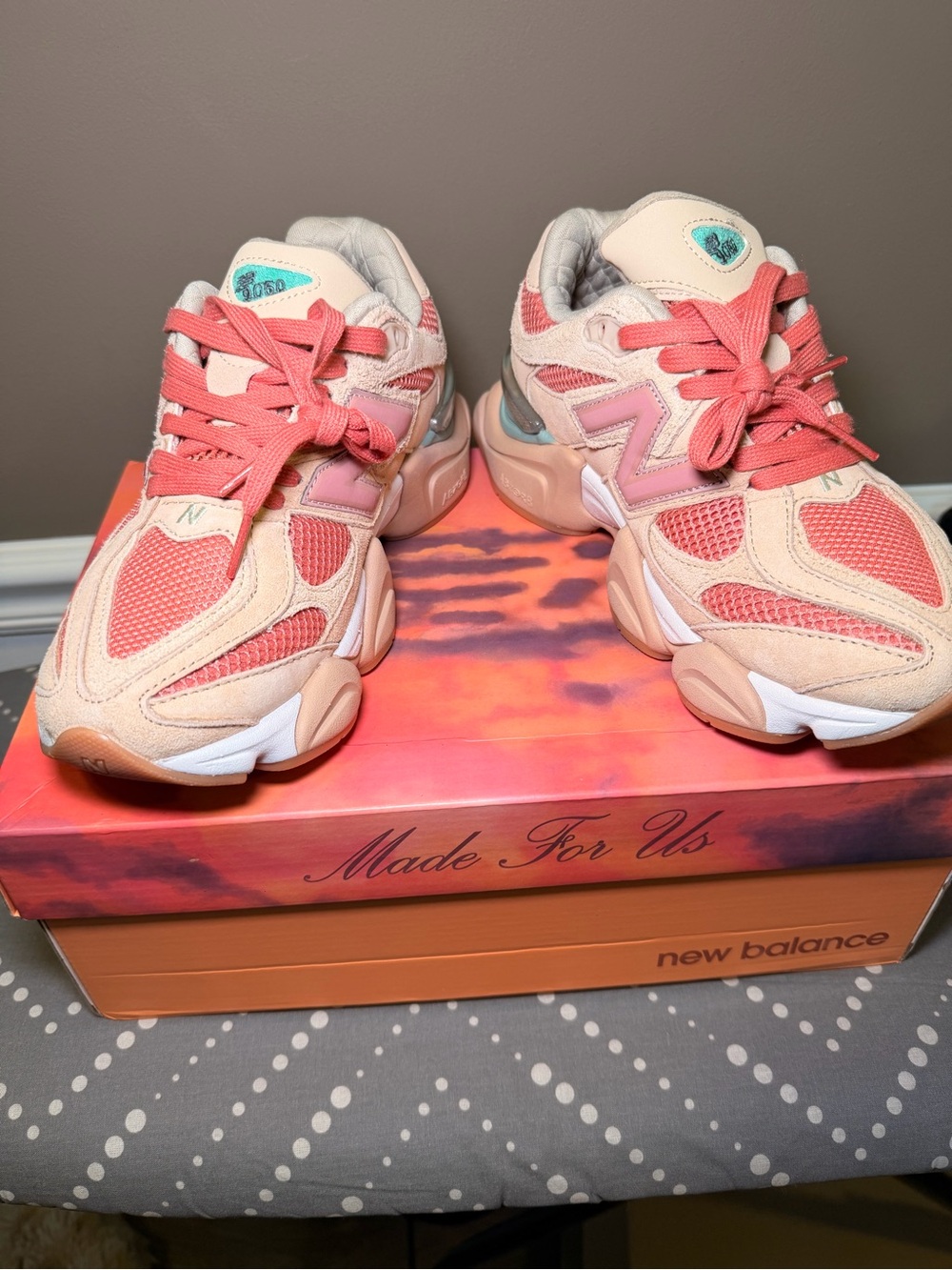 New Balance Women’s Coral Pink Athletic Sneakers